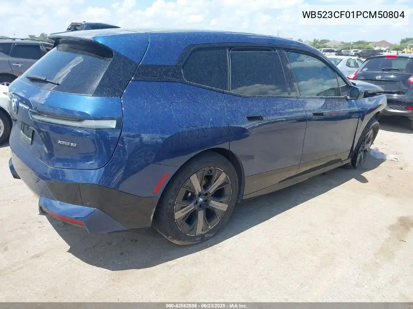 2023 BMW Ix xDrive50 VIN: WB523CF01PCM50804 Lot: 42562556