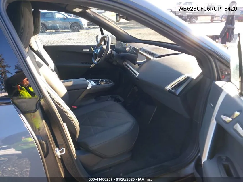 2024 BMW Ix xDrive50 VIN: WB523CF05RCP18420 Lot: 41406237