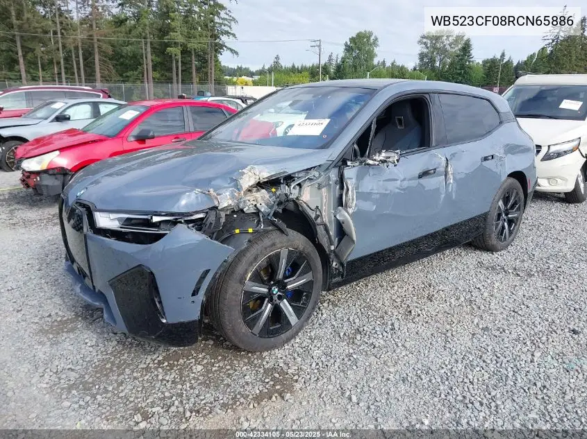2024 BMW Ix xDrive50 VIN: WB523CF08RCN65886 Lot: 42334105