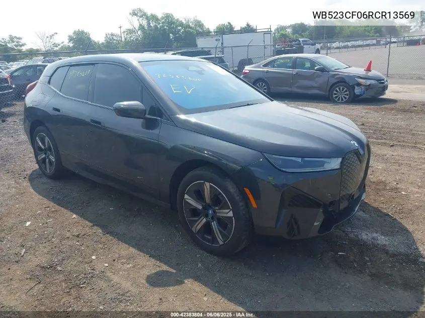 2024 BMW Ix xDrive50 VIN: WB523CF06RCR13569 Lot: 42383804