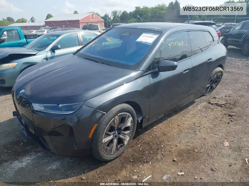2024 BMW Ix xDrive50 VIN: WB523CF06RCR13569 Lot: 42383804