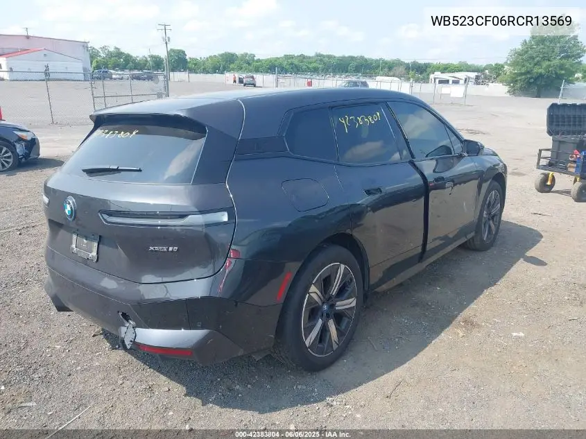 2024 BMW Ix xDrive50 VIN: WB523CF06RCR13569 Lot: 42383804