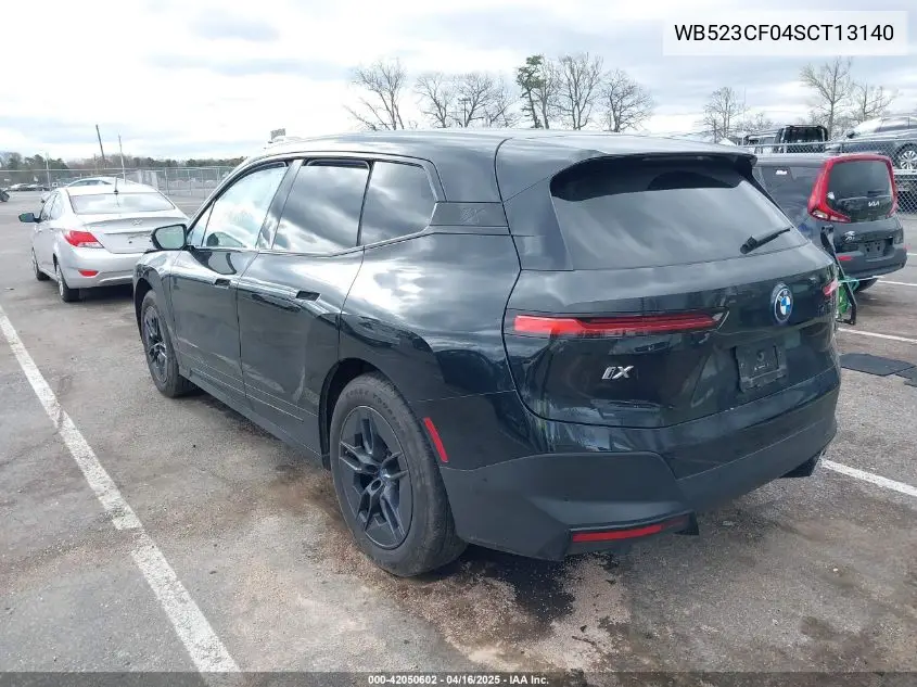 2025 BMW Ix xDrive50 VIN: WB523CF04SCT13140 Lot: 42050602