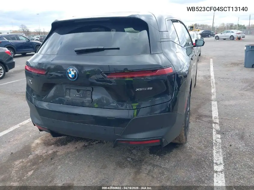 2025 BMW Ix xDrive50 VIN: WB523CF04SCT13140 Lot: 42050602