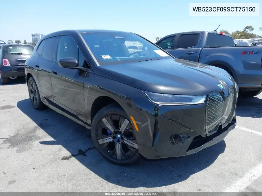 2025 BMW Ix xDrive50 VIN: WB523CF09SCT75150 Lot: 42260835