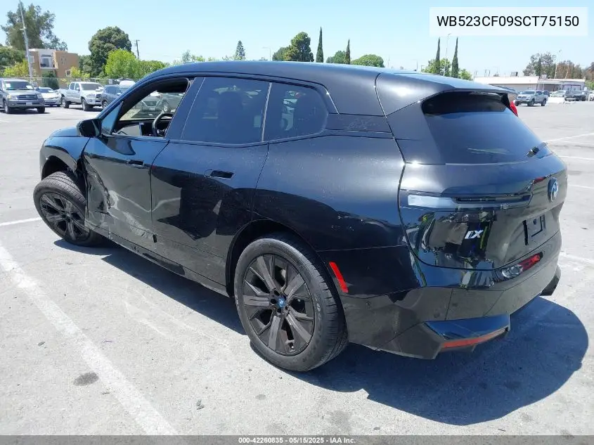 2025 BMW Ix xDrive50 VIN: WB523CF09SCT75150 Lot: 42260835