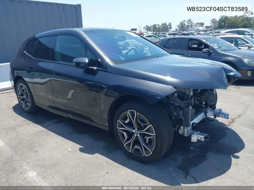 2025 BMW Ix xDrive50 VIN: WB523CF04SCT83589 Lot: 42544386