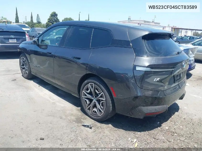 2025 BMW Ix xDrive50 VIN: WB523CF04SCT83589 Lot: 42544386