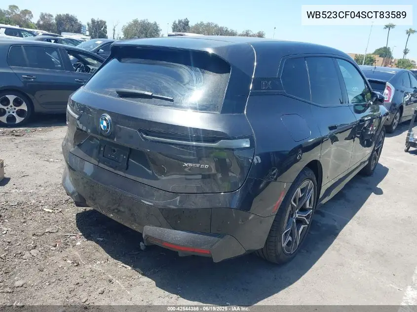 2025 BMW Ix xDrive50 VIN: WB523CF04SCT83589 Lot: 42544386