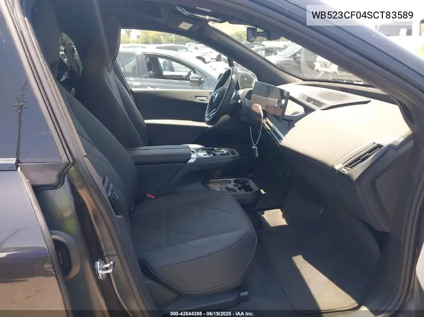 2025 BMW Ix xDrive50 VIN: WB523CF04SCT83589 Lot: 42544386
