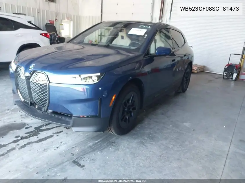 2025 BMW Ix xDrive50 VIN: WB523CF08SCT81473 Lot: 42566809