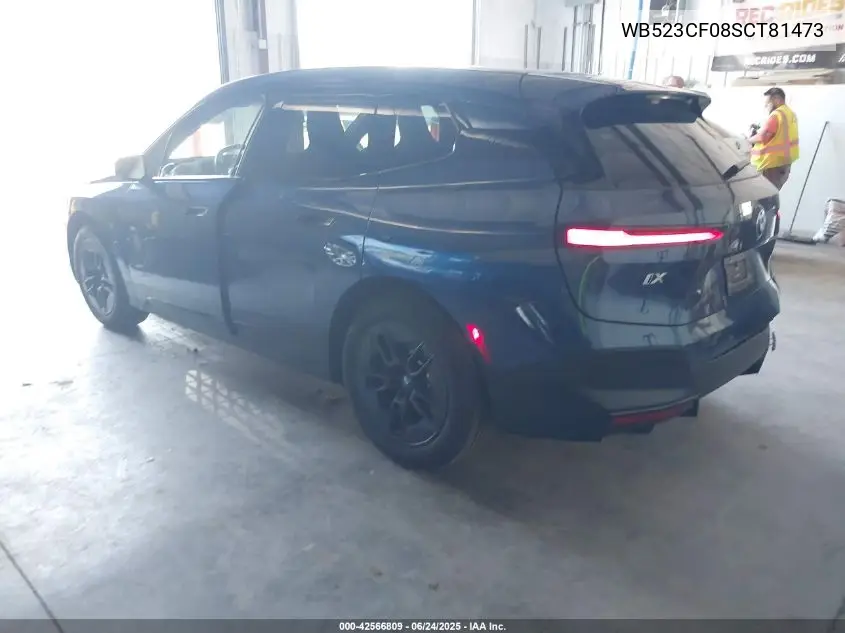 2025 BMW Ix xDrive50 VIN: WB523CF08SCT81473 Lot: 42566809