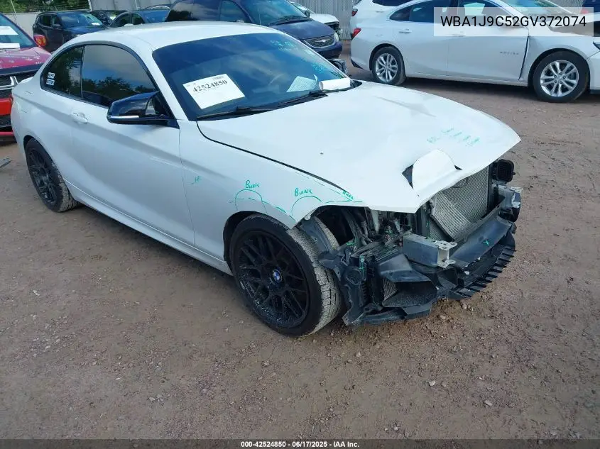 2016 BMW M235I xDrive VIN: WBA1J9C52GV372074 Lot: 42524850