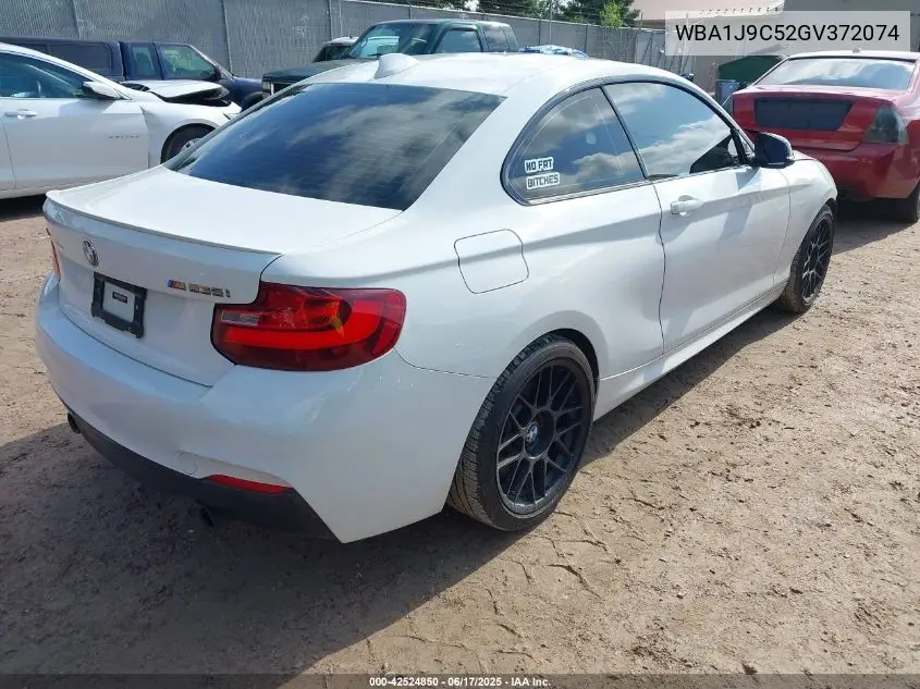 2016 BMW M235I xDrive VIN: WBA1J9C52GV372074 Lot: 42524850