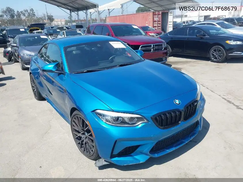 2020 BMW M2 Competition VIN: WBS2U7C06L7F68679 Lot: 42620944