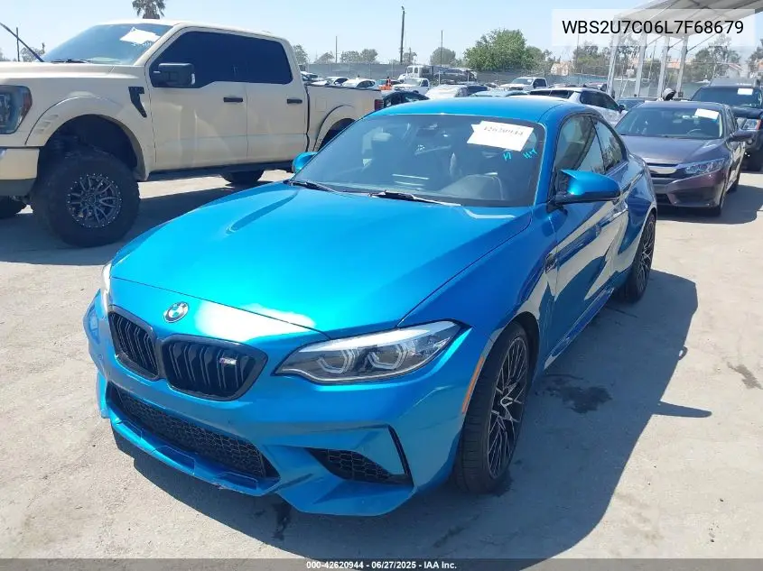 2020 BMW M2 Competition VIN: WBS2U7C06L7F68679 Lot: 42620944