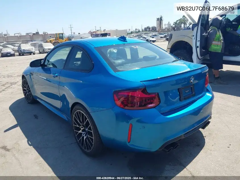 2020 BMW M2 Competition VIN: WBS2U7C06L7F68679 Lot: 42620944