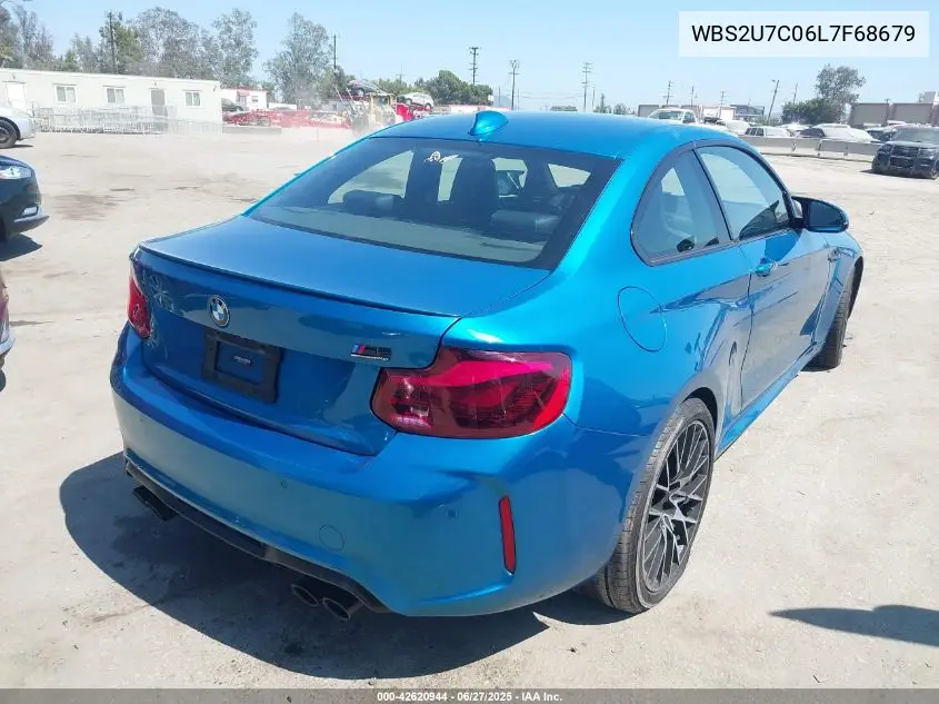 2020 BMW M2 Competition VIN: WBS2U7C06L7F68679 Lot: 42620944