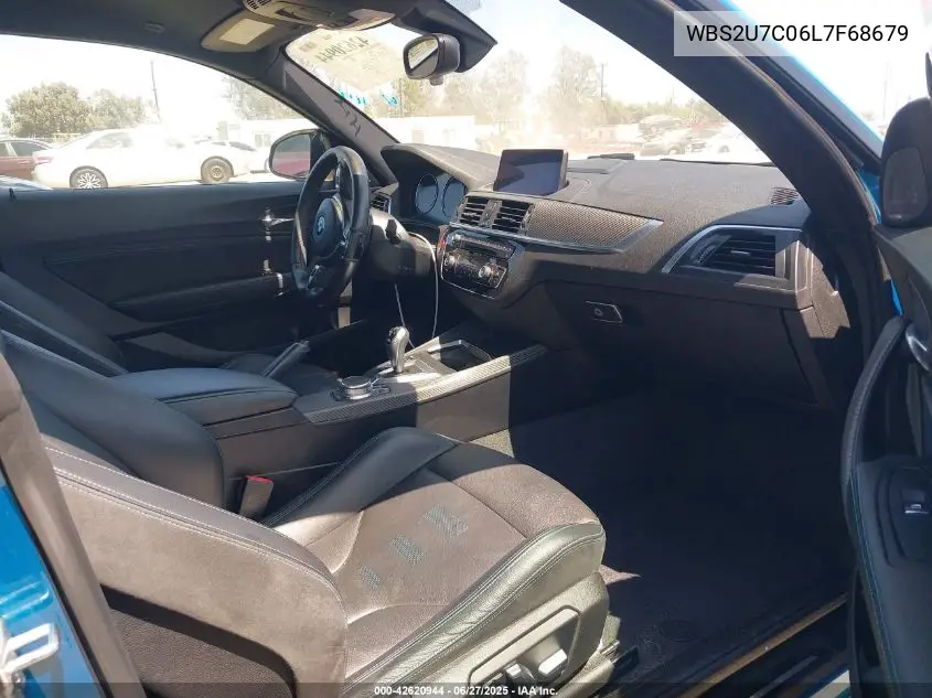 2020 BMW M2 Competition VIN: WBS2U7C06L7F68679 Lot: 42620944