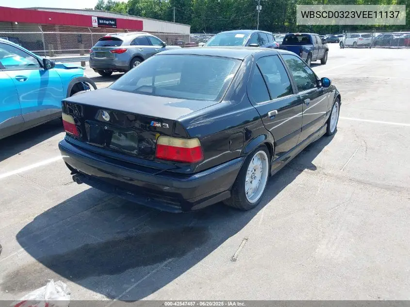 1997 BMW M3 VIN: WBSCD0323VEE11137 Lot: 42547457