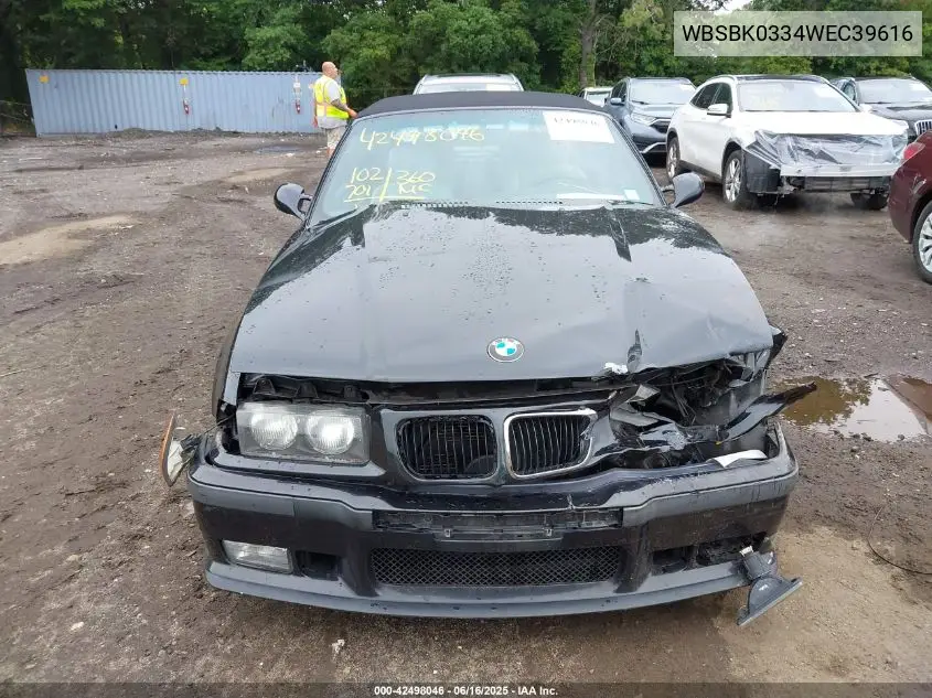 1998 BMW M3 VIN: WBSBK0334WEC39616 Lot: 42498046
