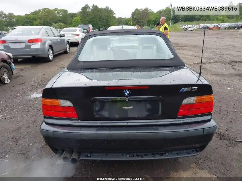 1998 BMW M3 VIN: WBSBK0334WEC39616 Lot: 42498046