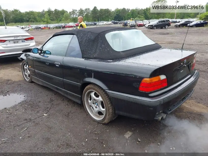 1998 BMW M3 VIN: WBSBK0334WEC39616 Lot: 42498046