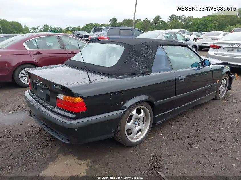 1998 BMW M3 VIN: WBSBK0334WEC39616 Lot: 42498046