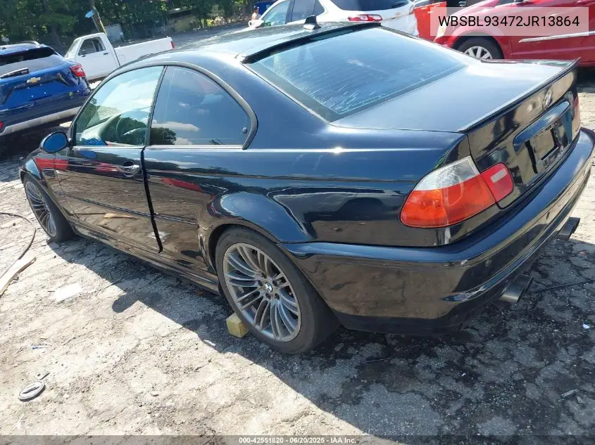 2002 BMW M3 VIN: WBSBL93472JR13864 Lot: 42551820