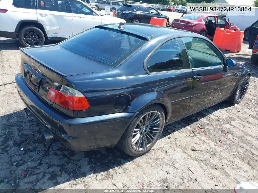 2002 BMW M3 VIN: WBSBL93472JR13864 Lot: 42551820