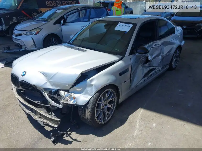 2002 BMW M3 VIN: WBSBL93472JR18143 Lot: 42643978