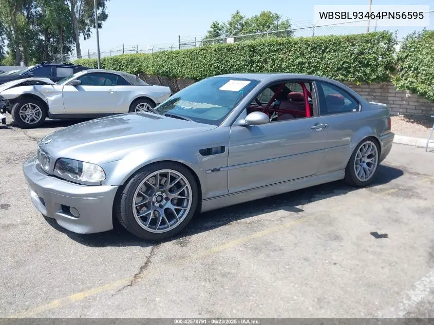 2004 BMW M3 VIN: WBSBL93464PN56595 Lot: 42570791