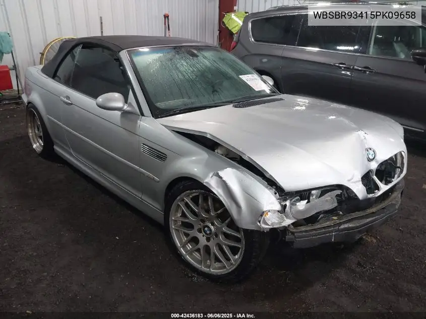 2005 BMW M3 VIN: WBSBR93415PK09658 Lot: 42436183