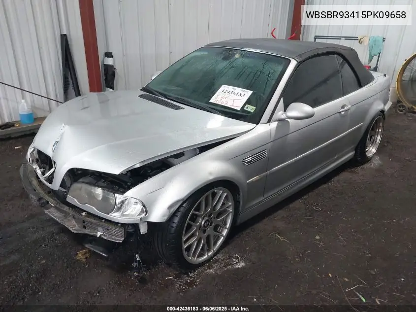 2005 BMW M3 VIN: WBSBR93415PK09658 Lot: 42436183