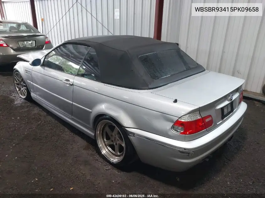 2005 BMW M3 VIN: WBSBR93415PK09658 Lot: 42436183