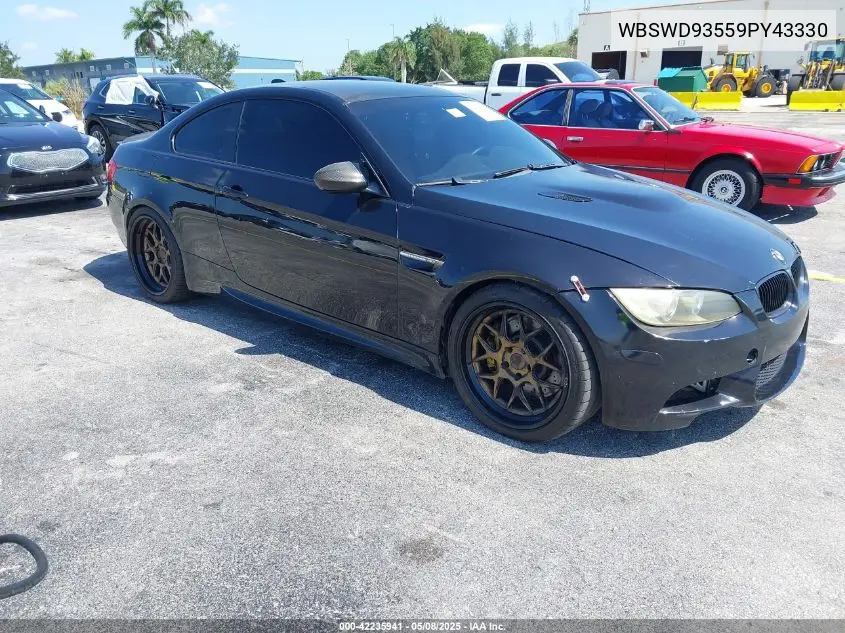 2009 BMW M3 VIN: WBSWD93559PY43330 Lot: 42235941
