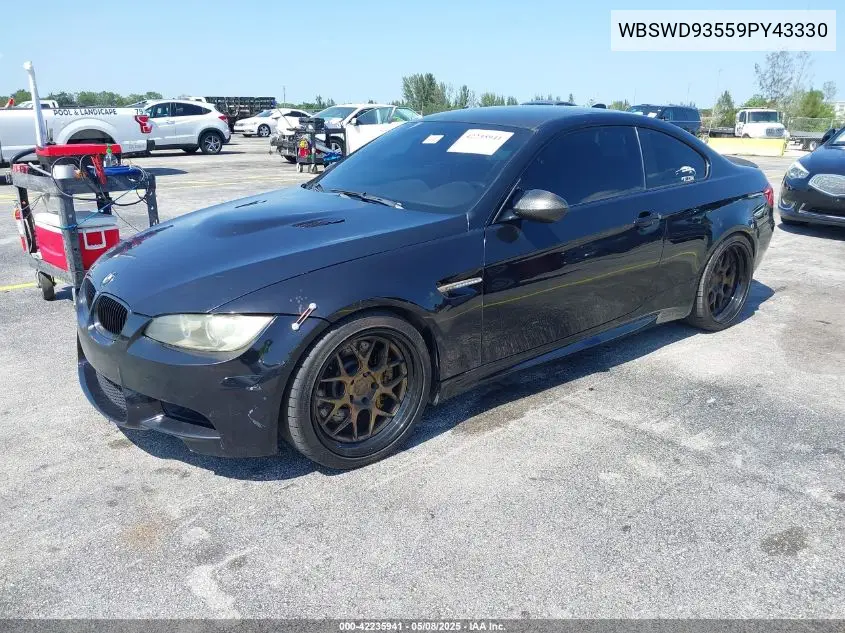 2009 BMW M3 VIN: WBSWD93559PY43330 Lot: 42235941