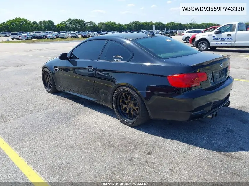 2009 BMW M3 VIN: WBSWD93559PY43330 Lot: 42235941