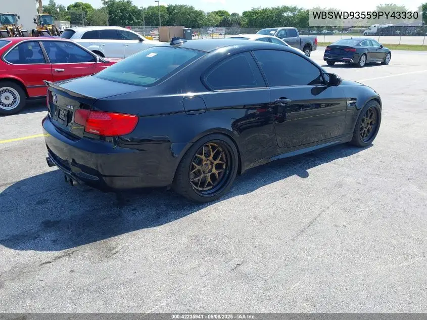 2009 BMW M3 VIN: WBSWD93559PY43330 Lot: 42235941