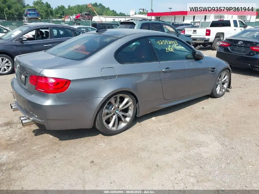2009 BMW M3 VIN: WBSWD93579P361944 Lot: 42592993