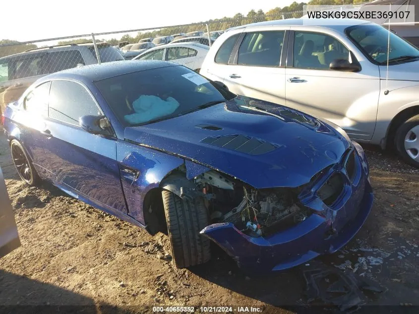 2011 BMW M3 VIN: WBSKG9C5XBE369107 Lot: 40655352