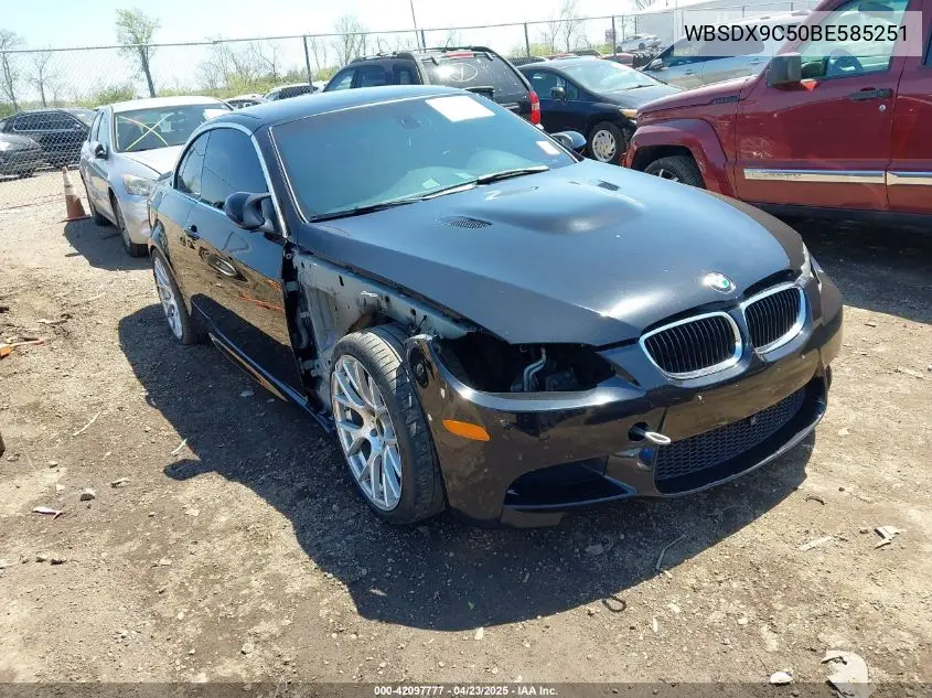 2011 BMW M3 VIN: WBSDX9C50BE585251 Lot: 42097777