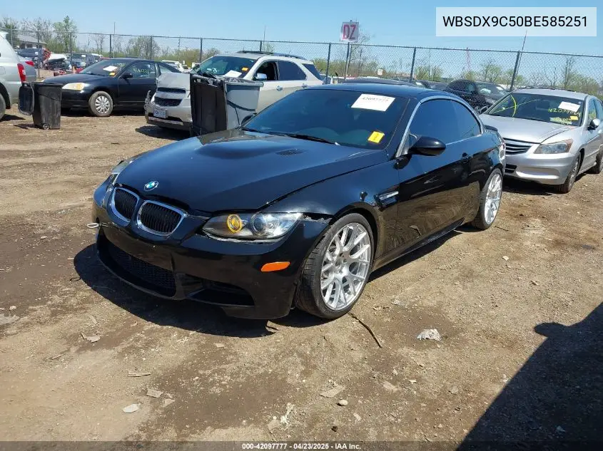 2011 BMW M3 VIN: WBSDX9C50BE585251 Lot: 42097777