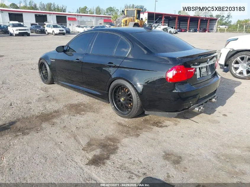 2011 BMW M3 VIN: WBSPM9C5XBE203183 Lot: 42133371