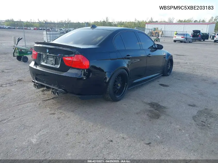 2011 BMW M3 VIN: WBSPM9C5XBE203183 Lot: 42133371