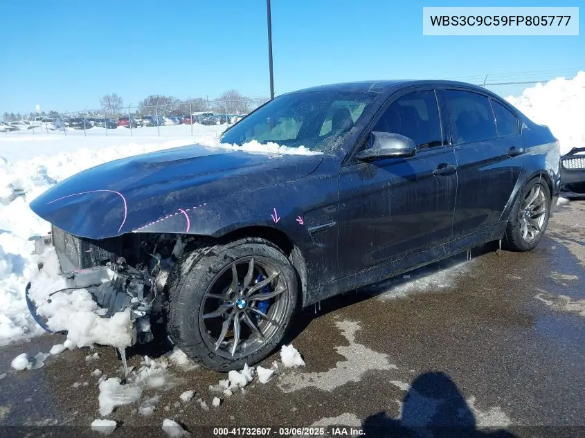 2015 BMW M3 VIN: WBS3C9C59FP805777 Lot: 41732607