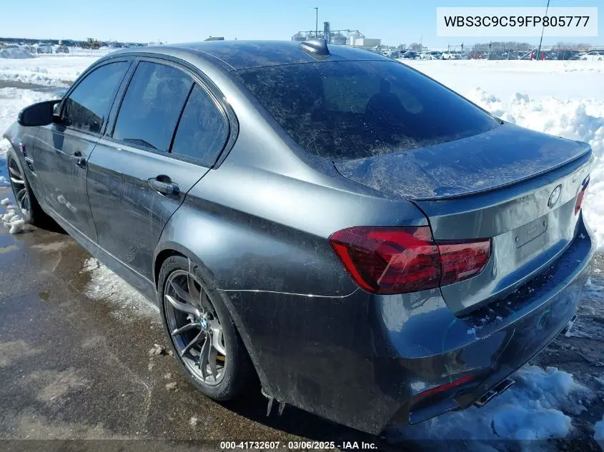 2015 BMW M3 VIN: WBS3C9C59FP805777 Lot: 41732607