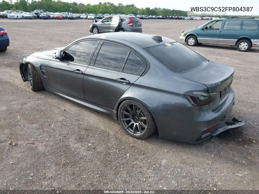 2015 BMW M3 VIN: WBS3C9C52FP804387 Lot: 42326259
