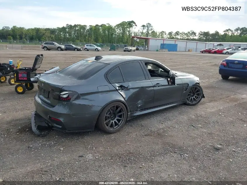 2015 BMW M3 VIN: WBS3C9C52FP804387 Lot: 42326259
