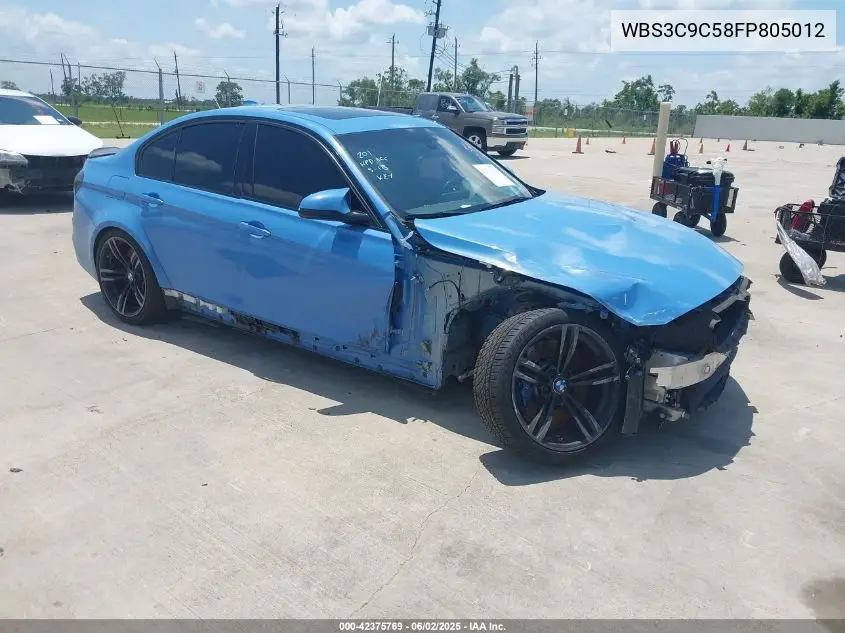 2015 BMW M3 VIN: WBS3C9C58FP805012 Lot: 42375769